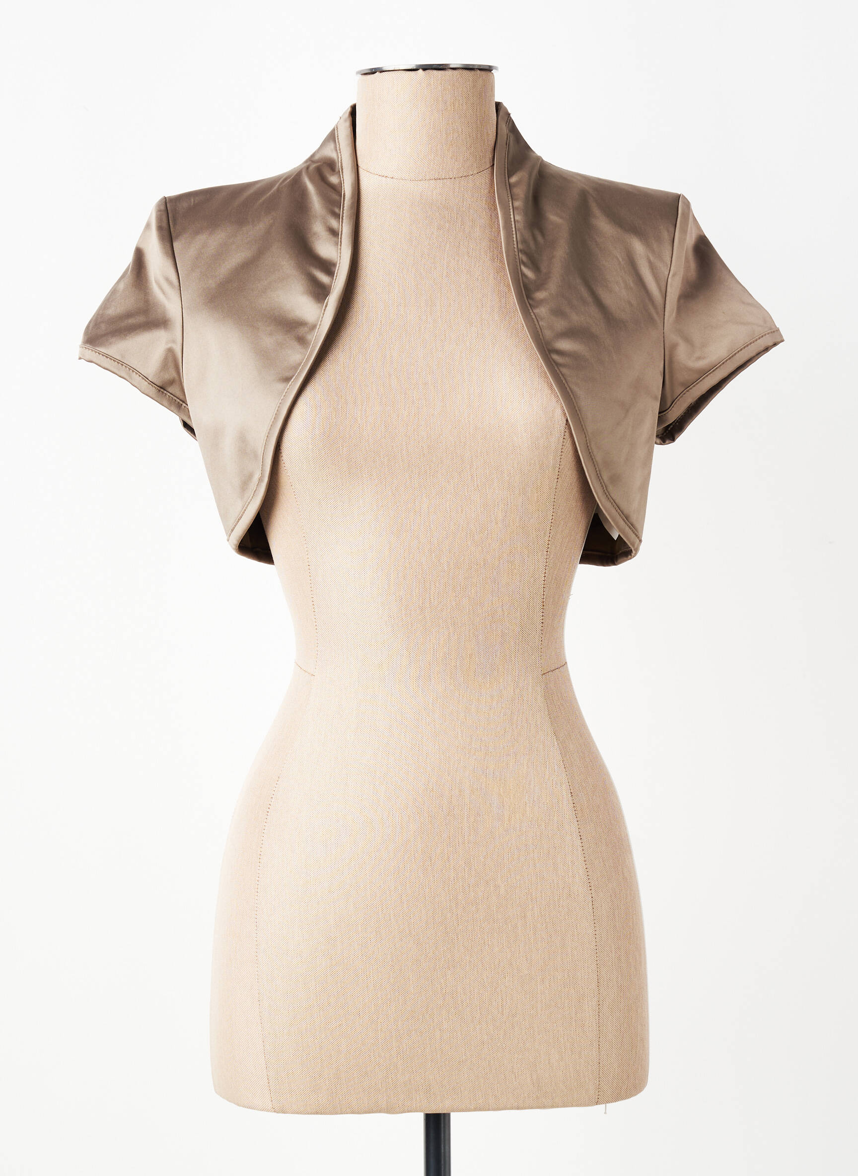 Boléro manches courtes marron RINASCIMENTO femme