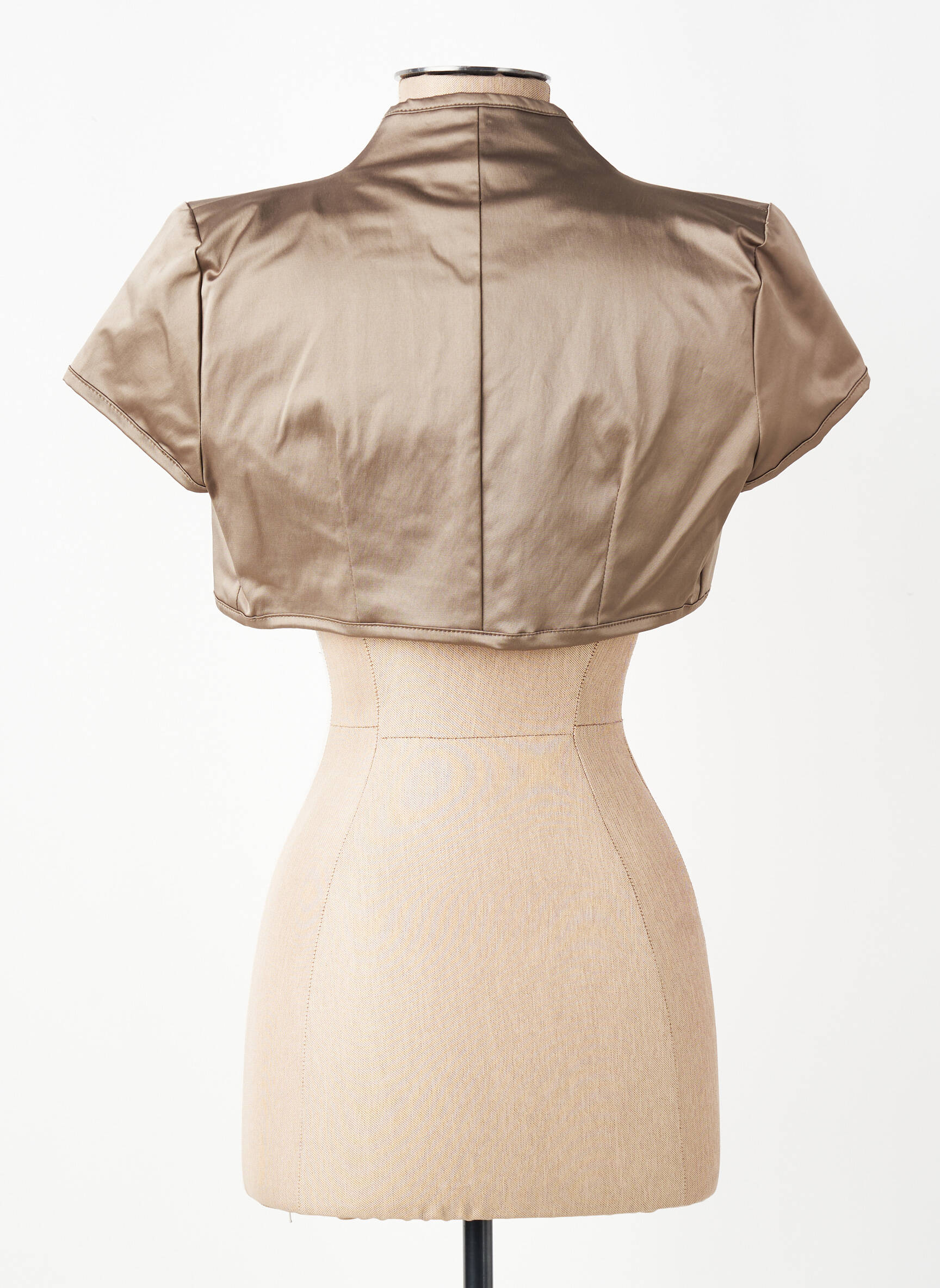 Boléro manches courtes marron RINASCIMENTO femme