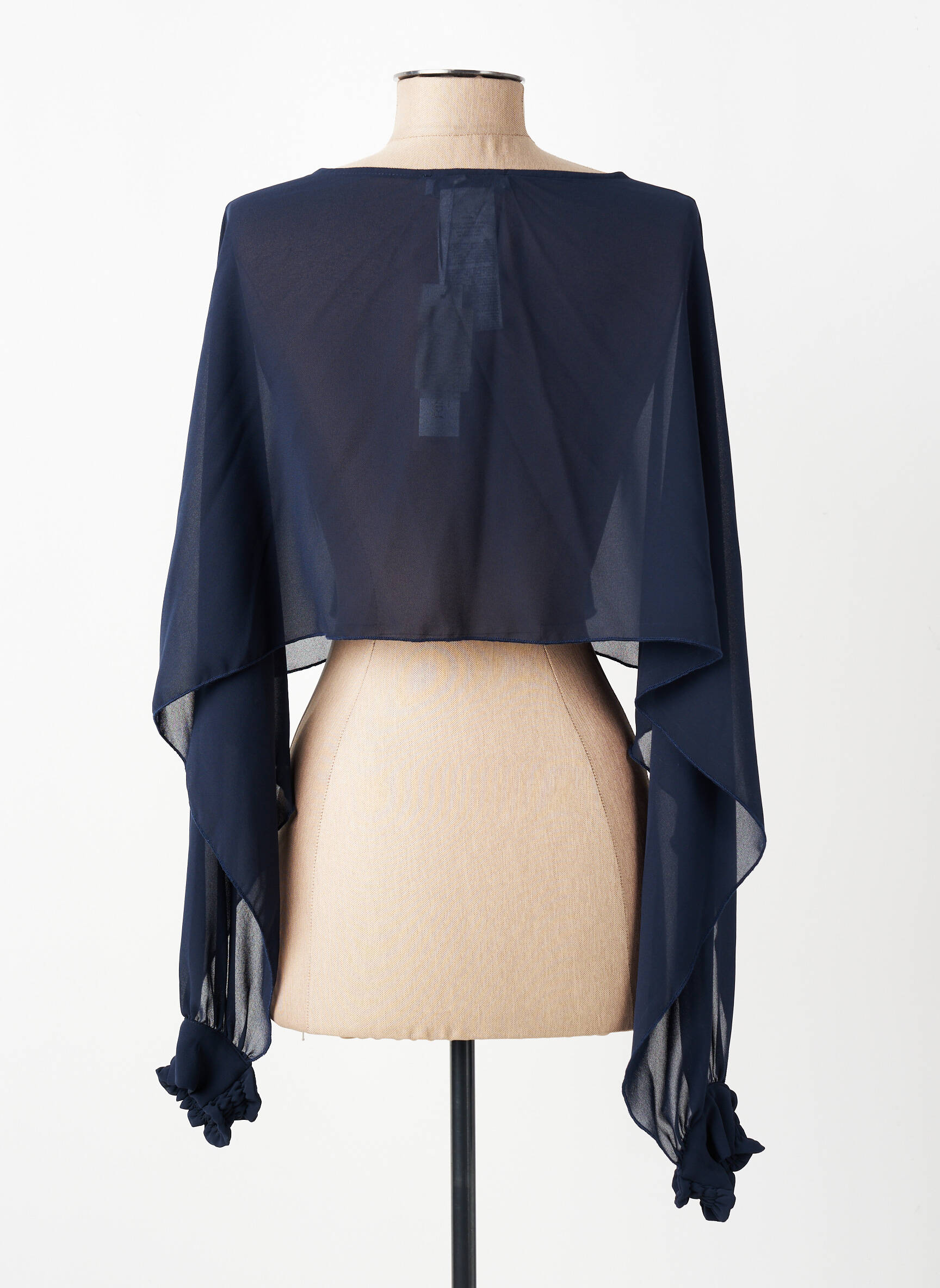 Boléro col rond bleu RINASCIMENTO femme