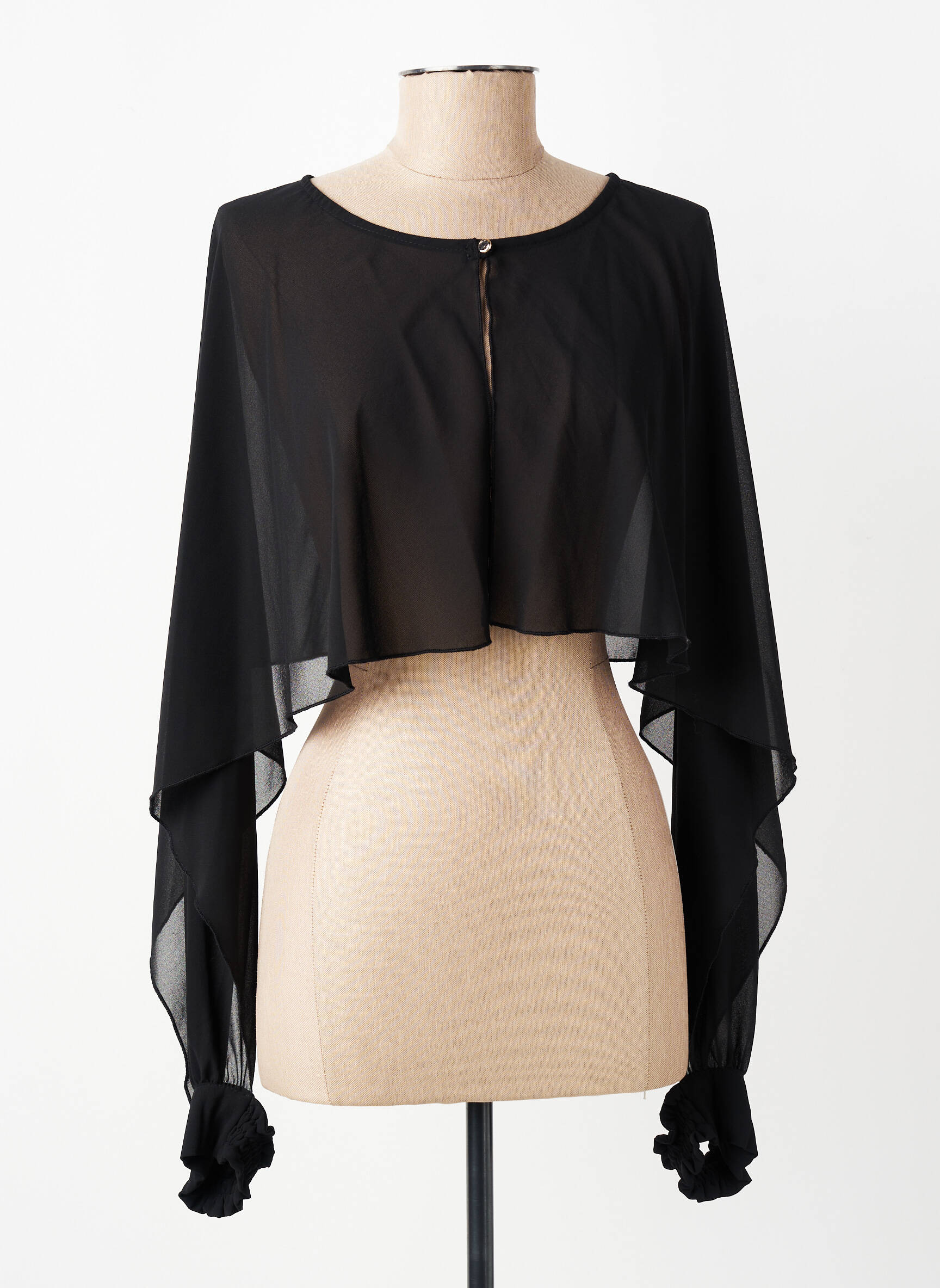 Boléro col rond noir RINASCIMENTO femme