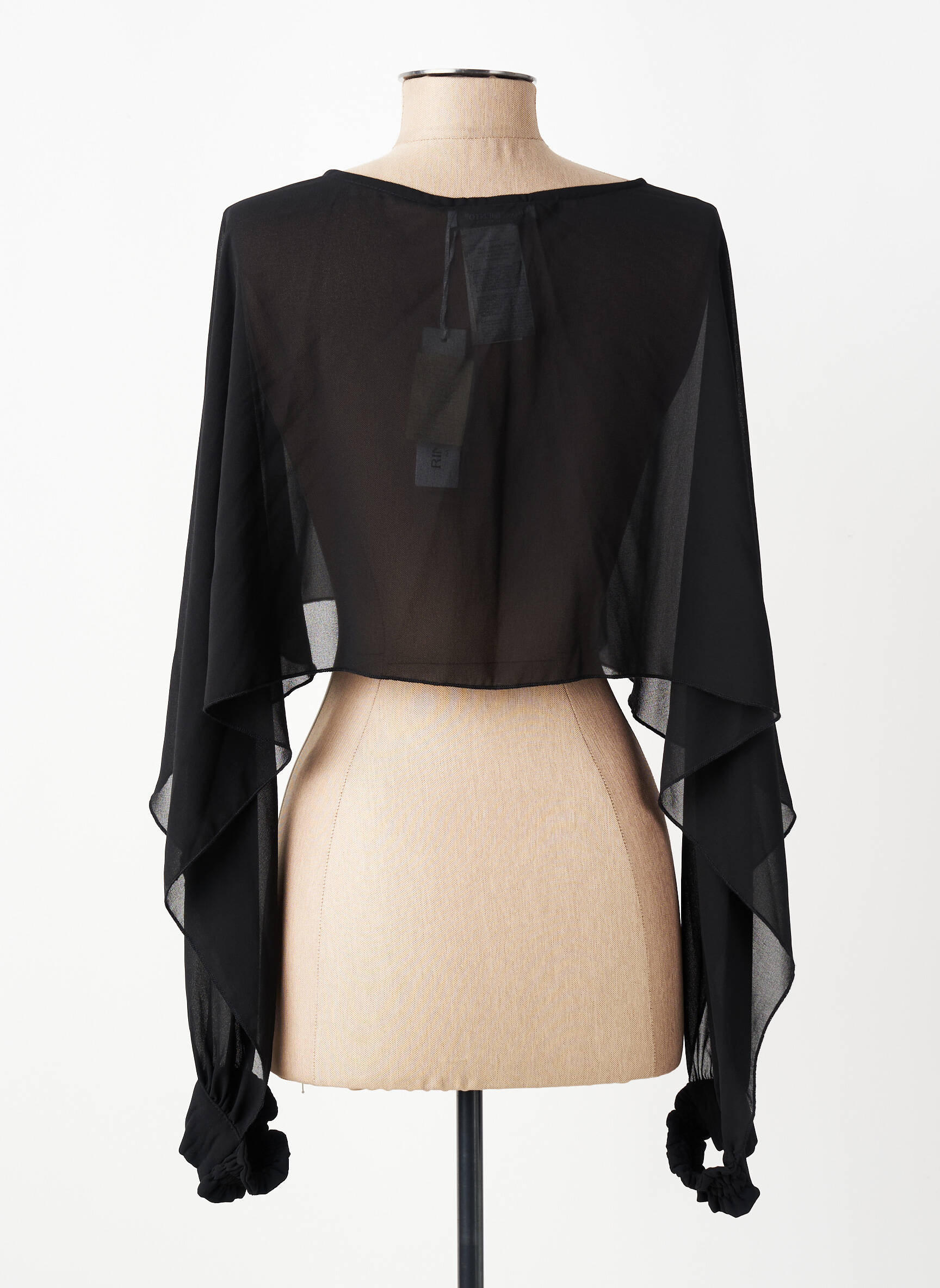Boléro col rond noir RINASCIMENTO femme