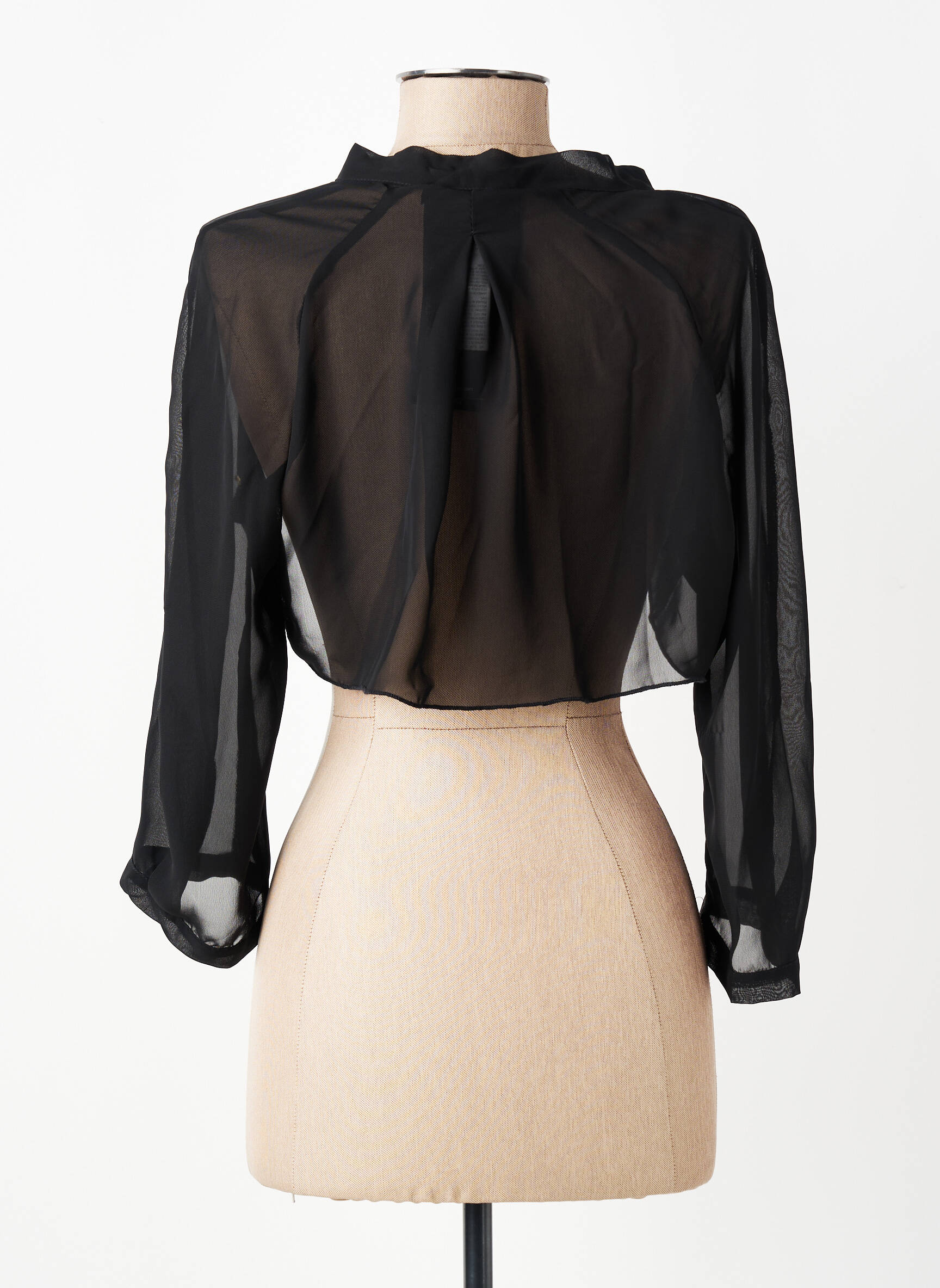 Boléro manches longues noir RINASCIMENTO femme