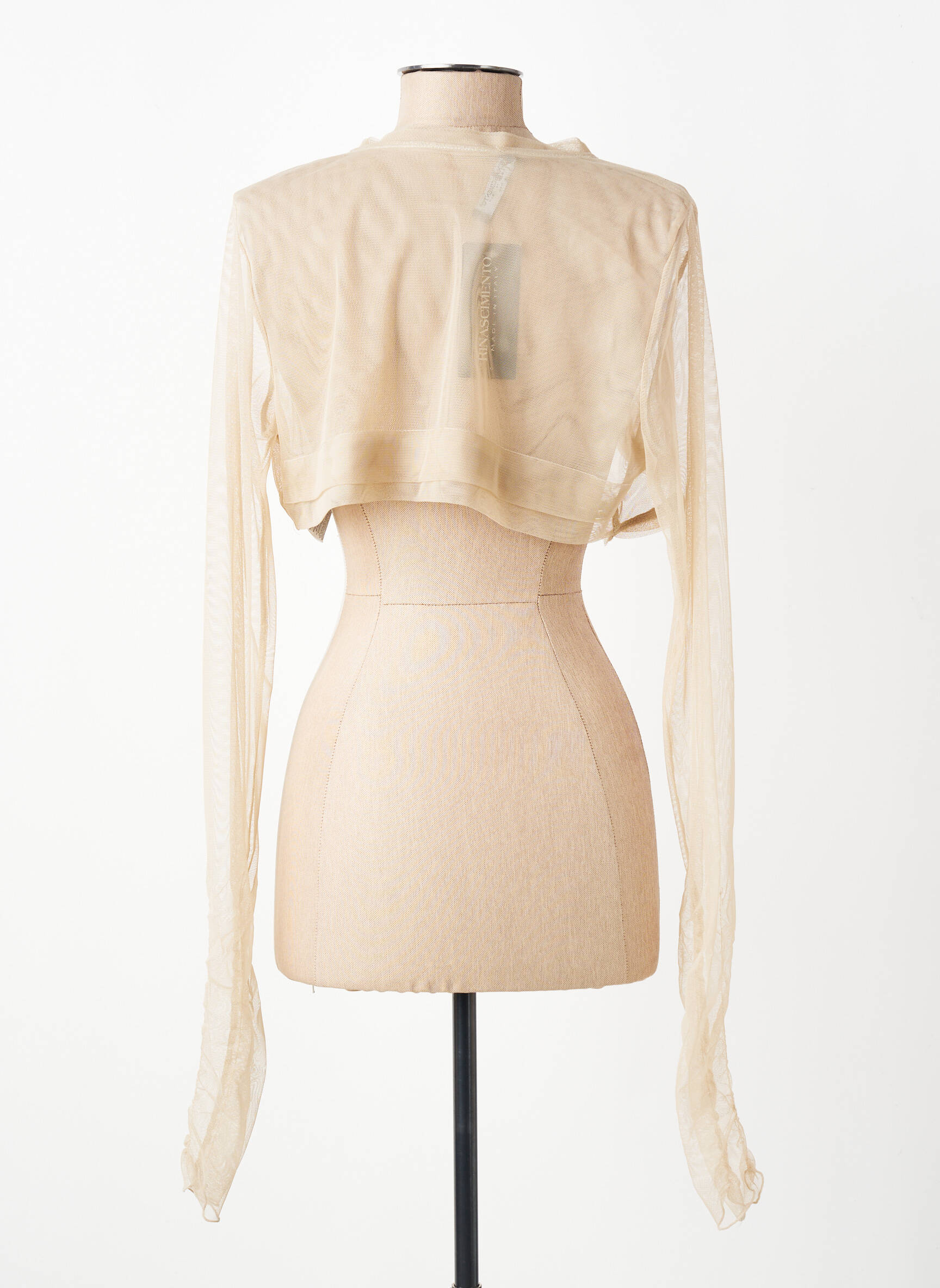 Boléro manches longues beige RINASCIMENTO femme
