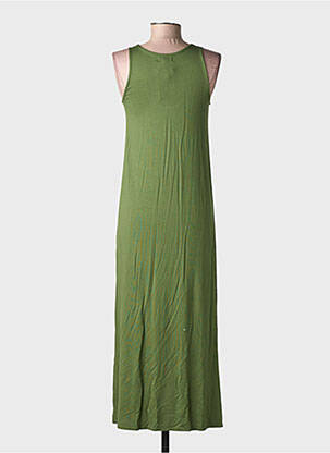 Robe longue sans manche sans manche vert YERSE femme