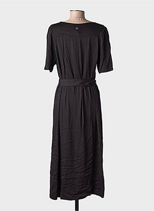 Robe longue manches courtes manches courtes noir LOLA ESPELETA femme