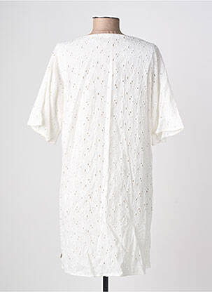 Robe mi-longue manches courtes manches courtes blanc FREEMAN T.PORTER femme