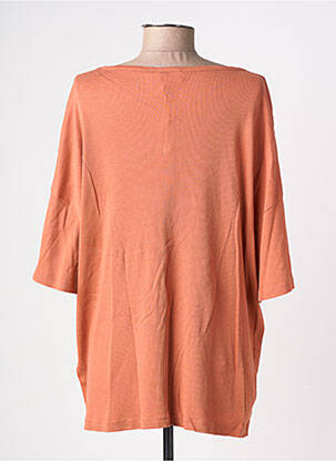 T-shirt stretch manches courtes orange AMERICAN VINTAGE femme