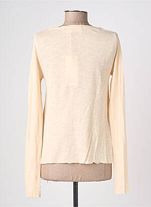Top manches longues manches longues beige clair AMERICAN VINTAGE femme
