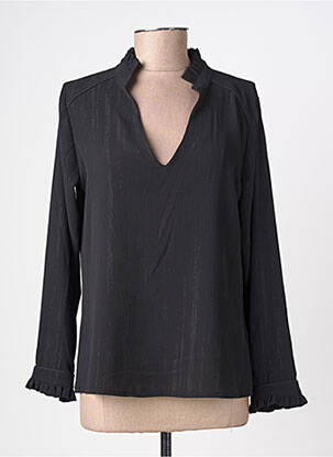 Blouse manches longues manches longues noir MAMOUCHKA femme