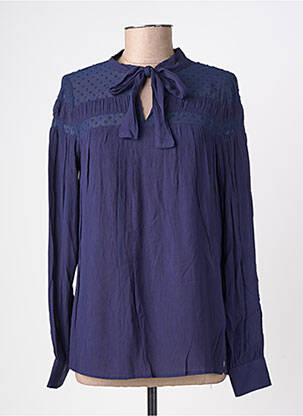 Blouse col rond manches longues bleu LPB LES PETITES BOMBES  femme