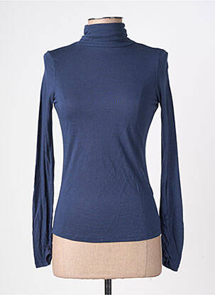 Top manches longues manches longues bleu KANOPE femme