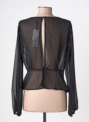 Top coupe fluide manches longues noir RINASCIMENTO femme
