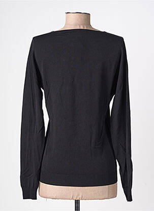 Pull col v manches longues noir RINASCIMENTO femme