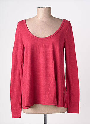 Top manches longues manches longues rouge AMERICAN VINTAGE femme