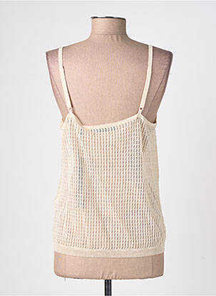 Top stretch fines bretelles beige SCHOOL RAG femme