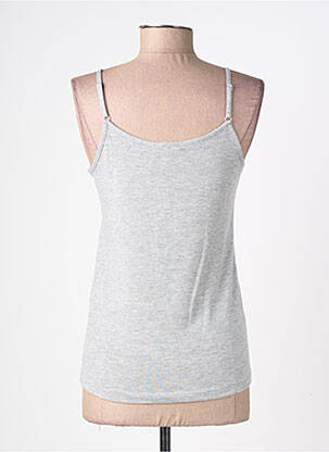 T-shirt stretch fines bretelles gris STREET ONE femme