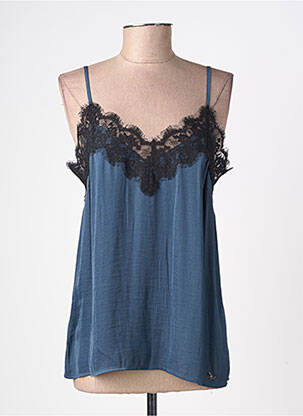 Top manches bretelles ajustables fines bretelles bleu LPB LES PETITES BOMBES  femme