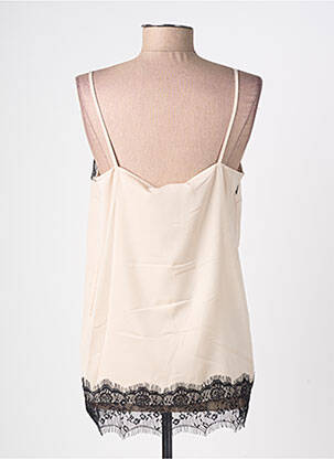 Top col carré fines bretelles beige RINASCIMENTO femme