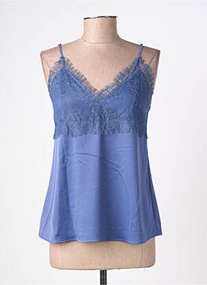 Top manches bretelles ajustables fines bretelles bleu SCHOOL RAG femme
