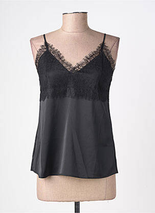 Top manches bretelles ajustables fines bretelles noir SCHOOL RAG femme