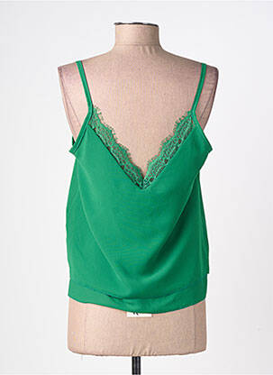 Top manches bretelles ajustables fines bretelles vert RINASCIMENTO femme