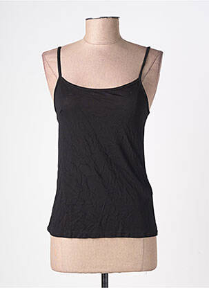 T-shirt stretch fines bretelles noir LPB LES PETITES BOMBES  femme