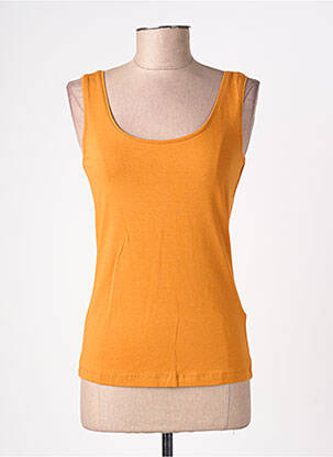 Débardeur stretch sans manche jaune STREET ONE femme