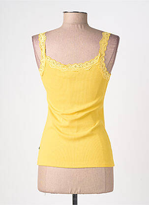 Top stretch sans manche jaune FREEMAN T.PORTER femme