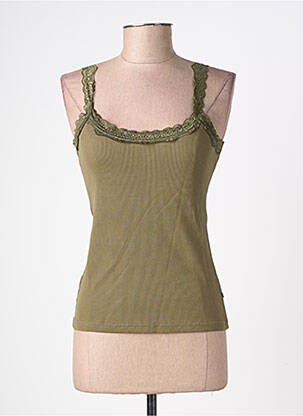 Top stretch sans manche vert fonce FREEMAN T.PORTER femme