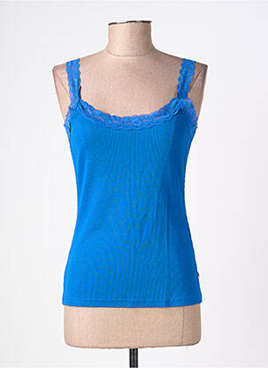 Top stretch sans manche bleu FREEMAN T.PORTER femme
