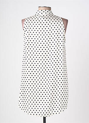 Blouse coupe fluide sans manche blanc RINASCIMENTO femme