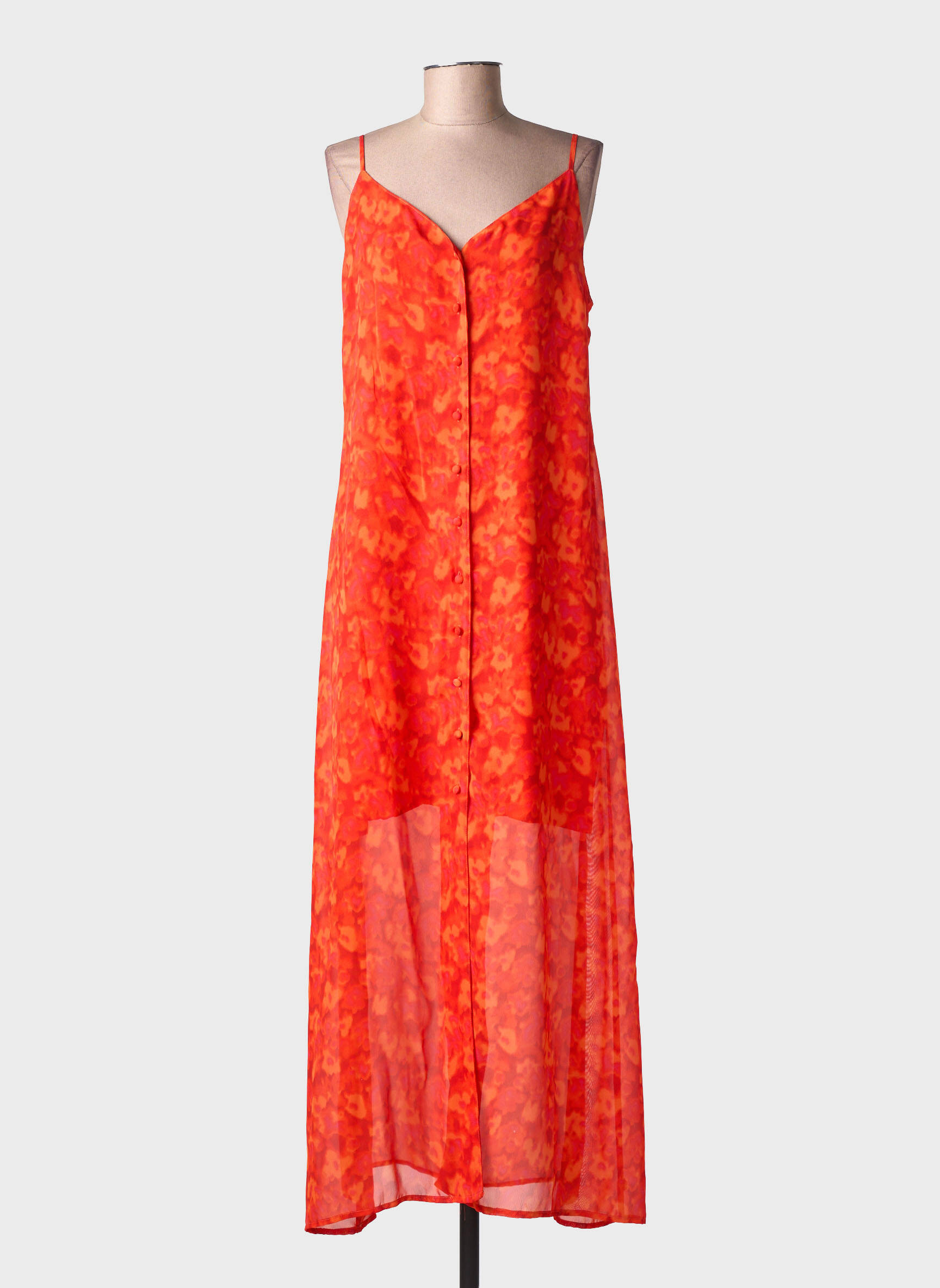 Robe longue sans manche sans manche rouge FREEMAN T.PORTER femme