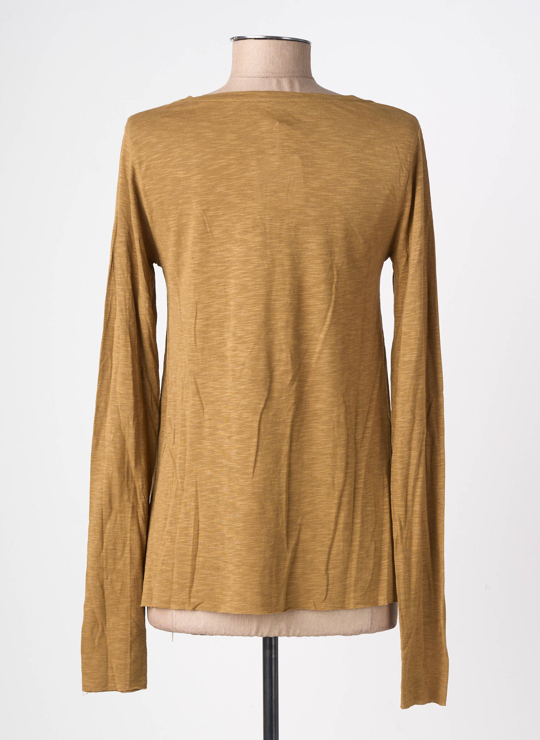 Top stretch manches longues vert AMERICAN VINTAGE femme
