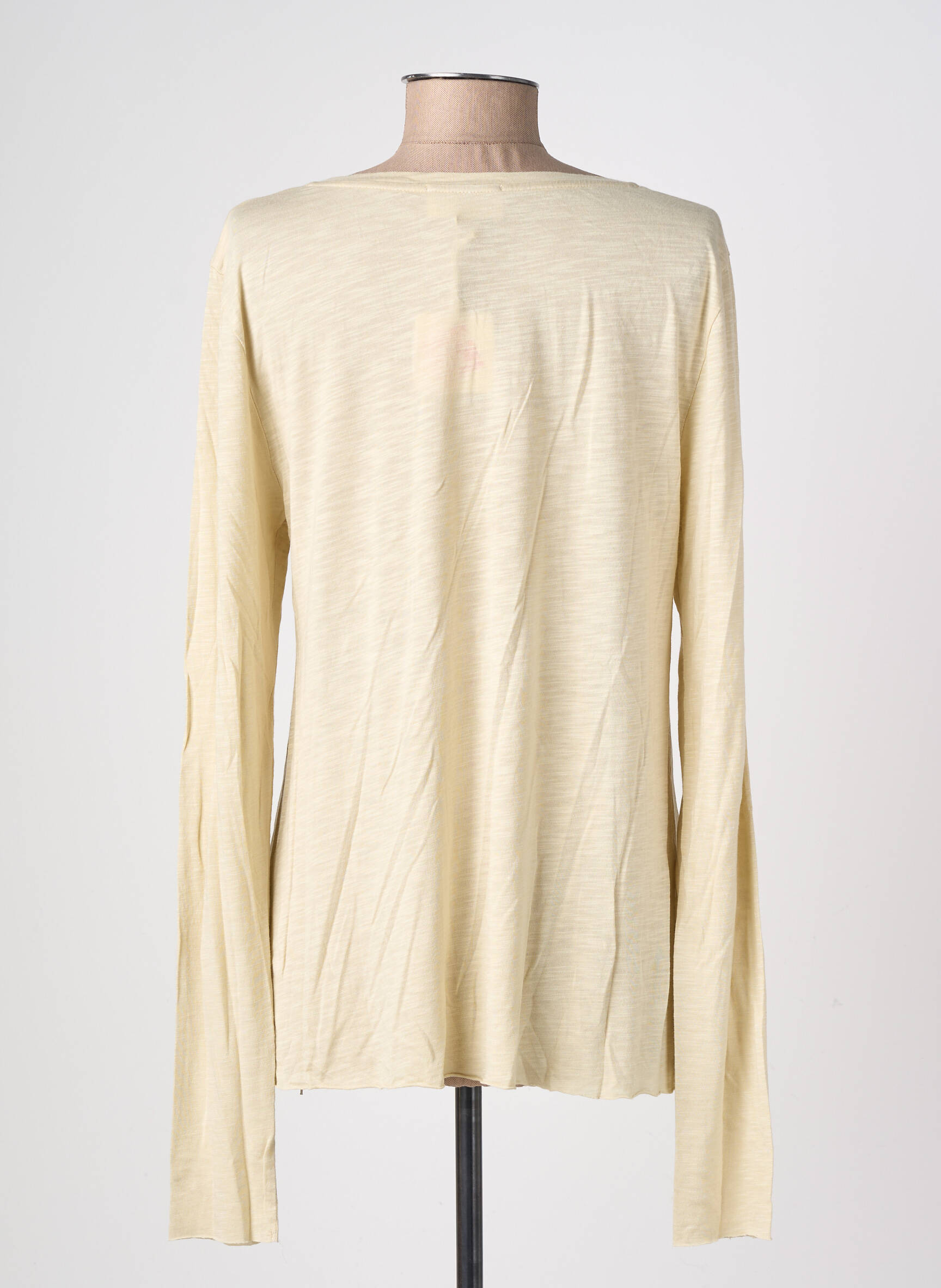Top stretch manches longues vert clair AMERICAN VINTAGE femme