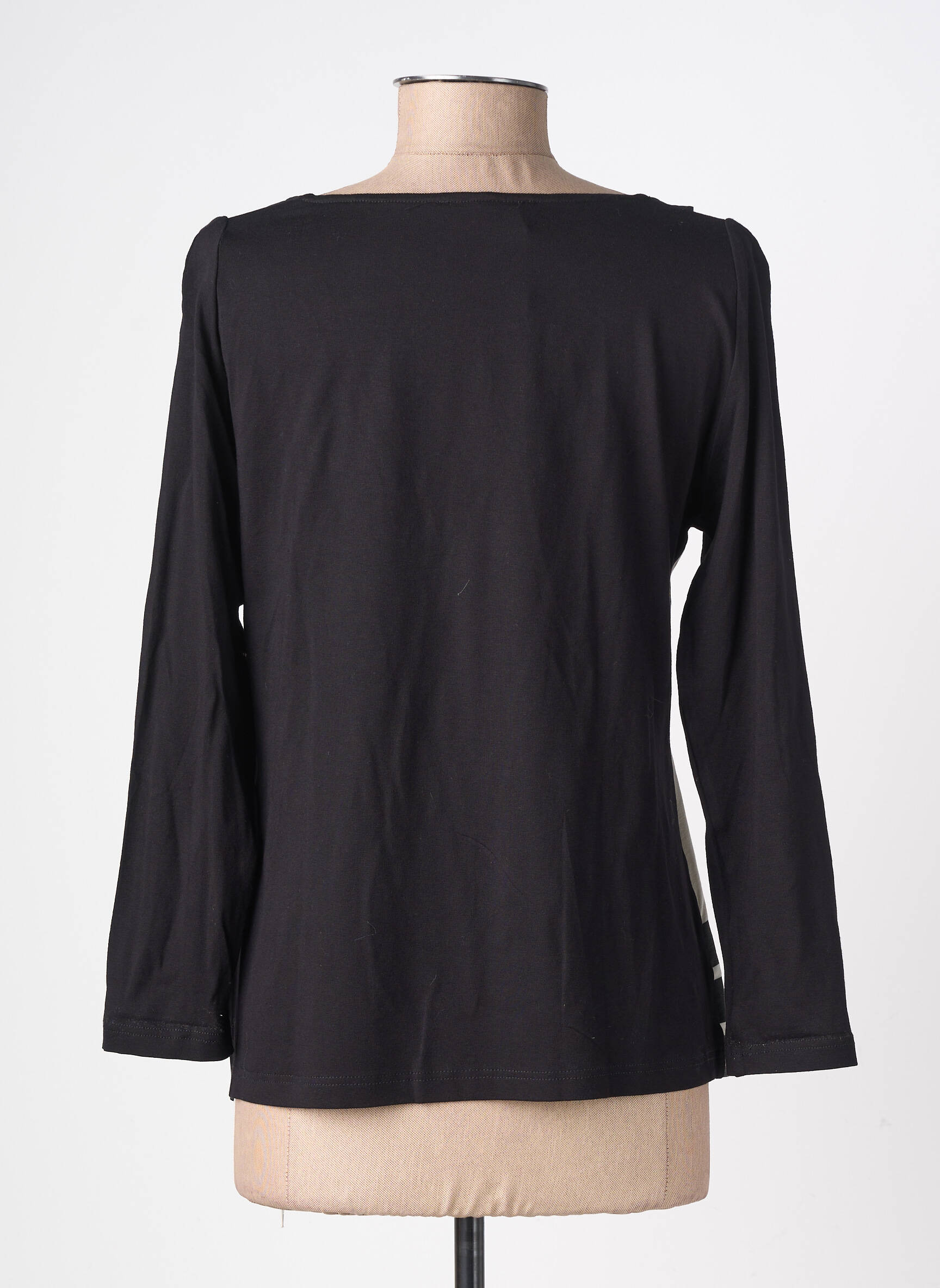 Top stretch manches longues noir AKELA KEY femme