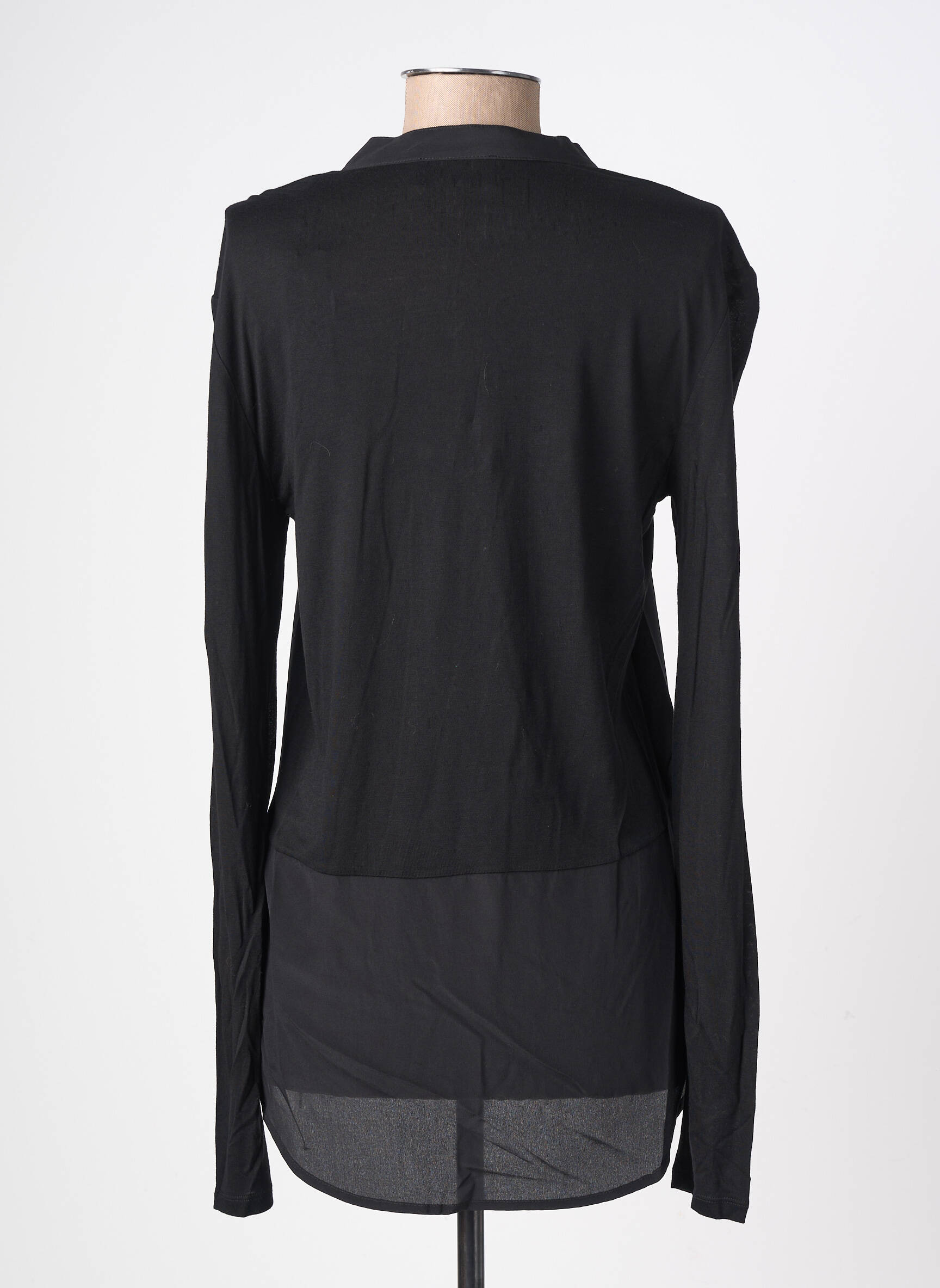 Blouse manches longues manches longues noir SCHOOL RAG femme