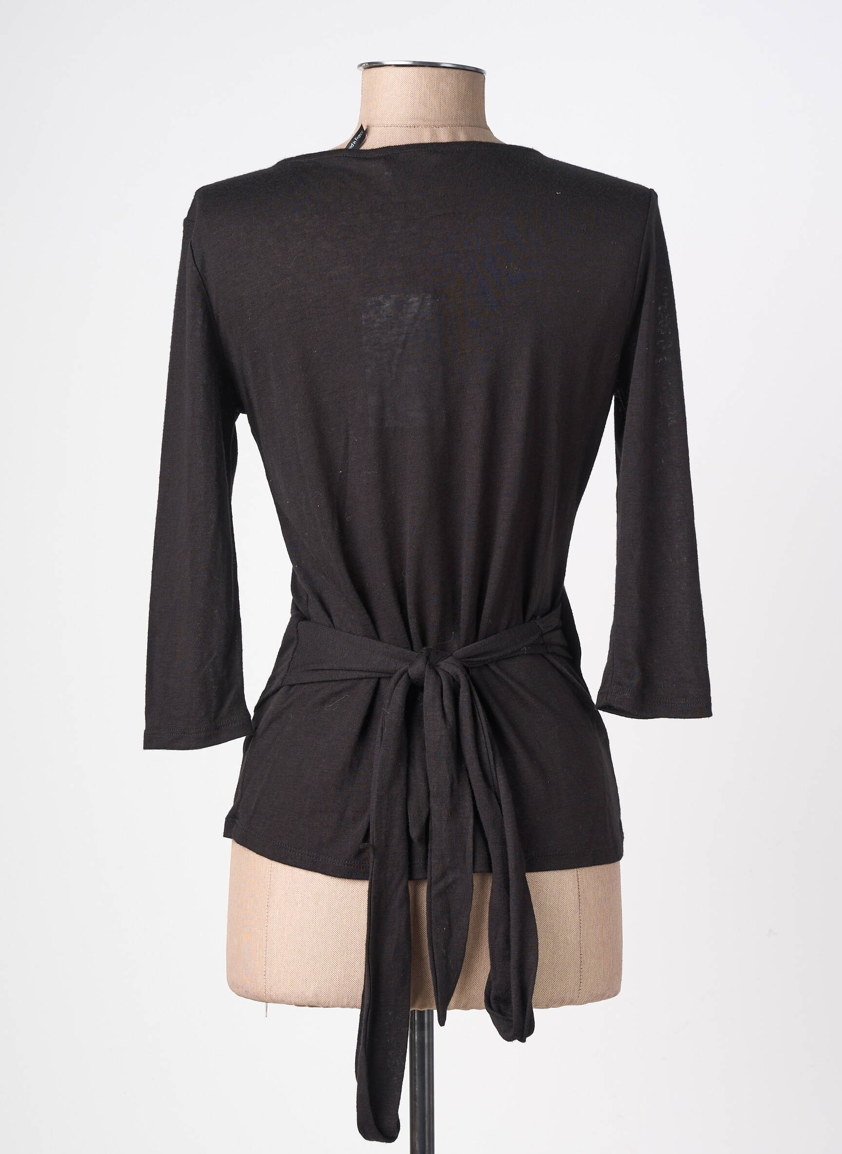 Top tissage jersey manches longues noir LPB LES PETITES BOMBES  femme