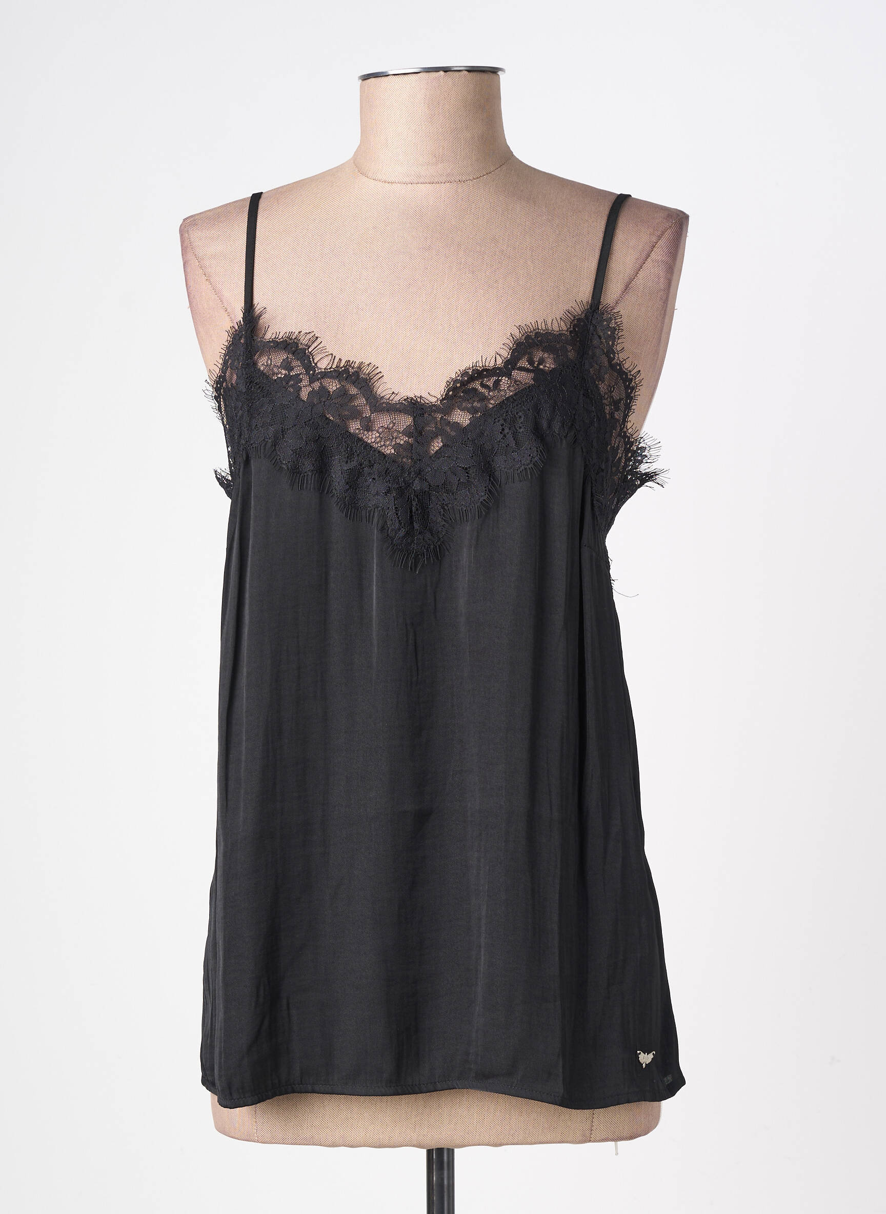 Top manches bretelles ajustables fines bretelles noir LPB LES PETITES BOMBES  femme