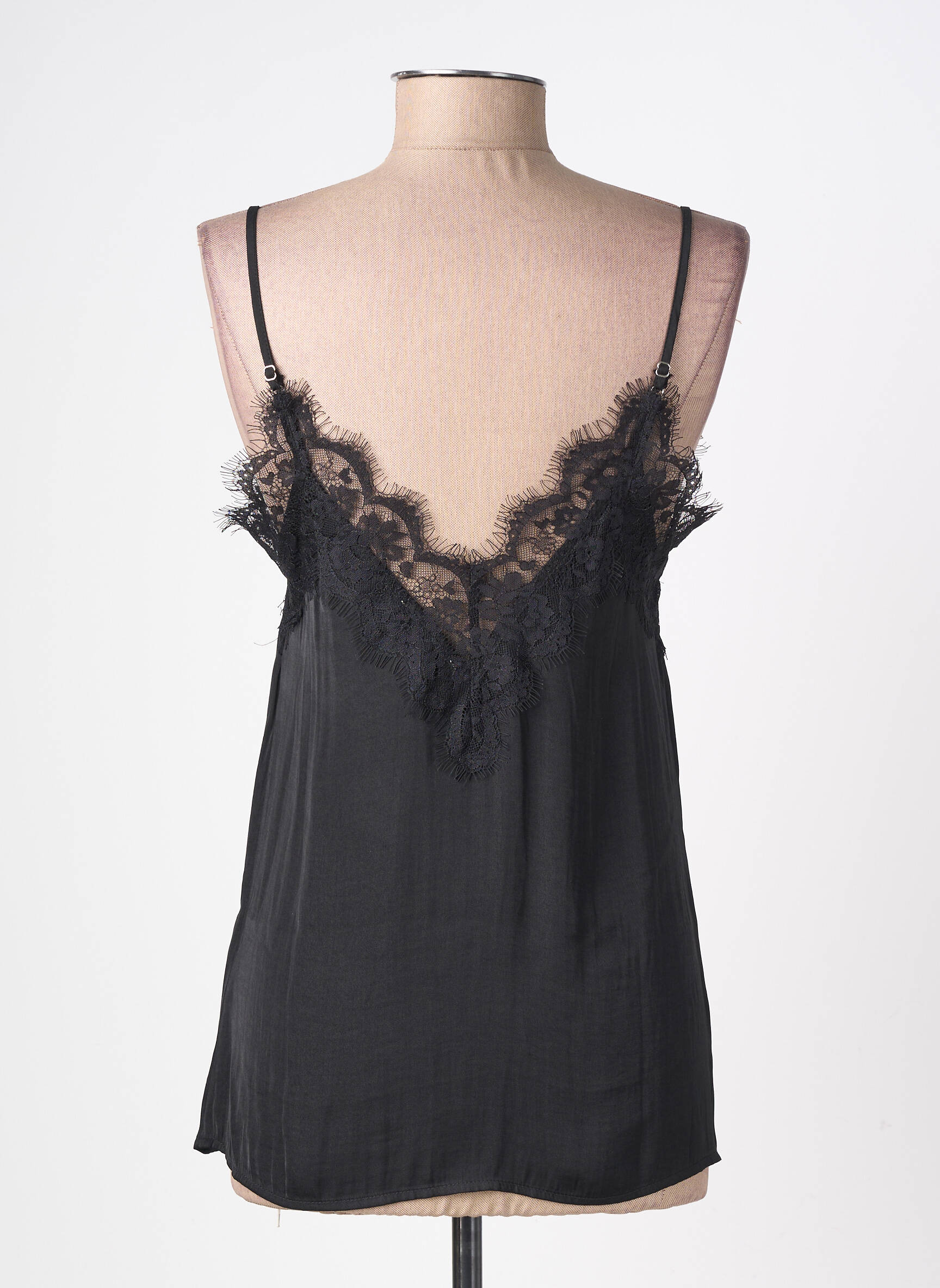 Top manches bretelles ajustables fines bretelles noir LPB LES PETITES BOMBES  femme