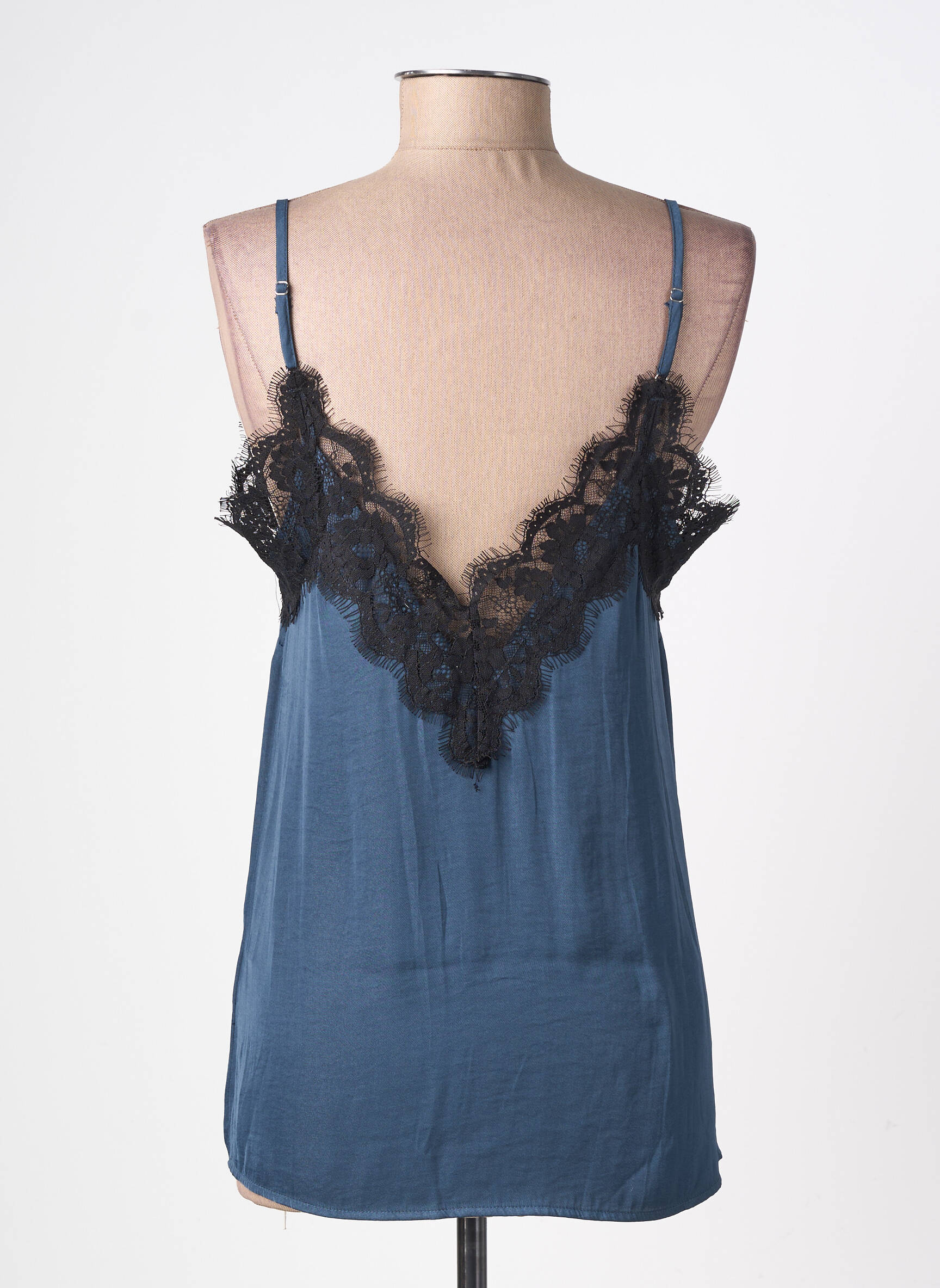 Top manches bretelles ajustables fines bretelles bleu LPB LES PETITES BOMBES  femme