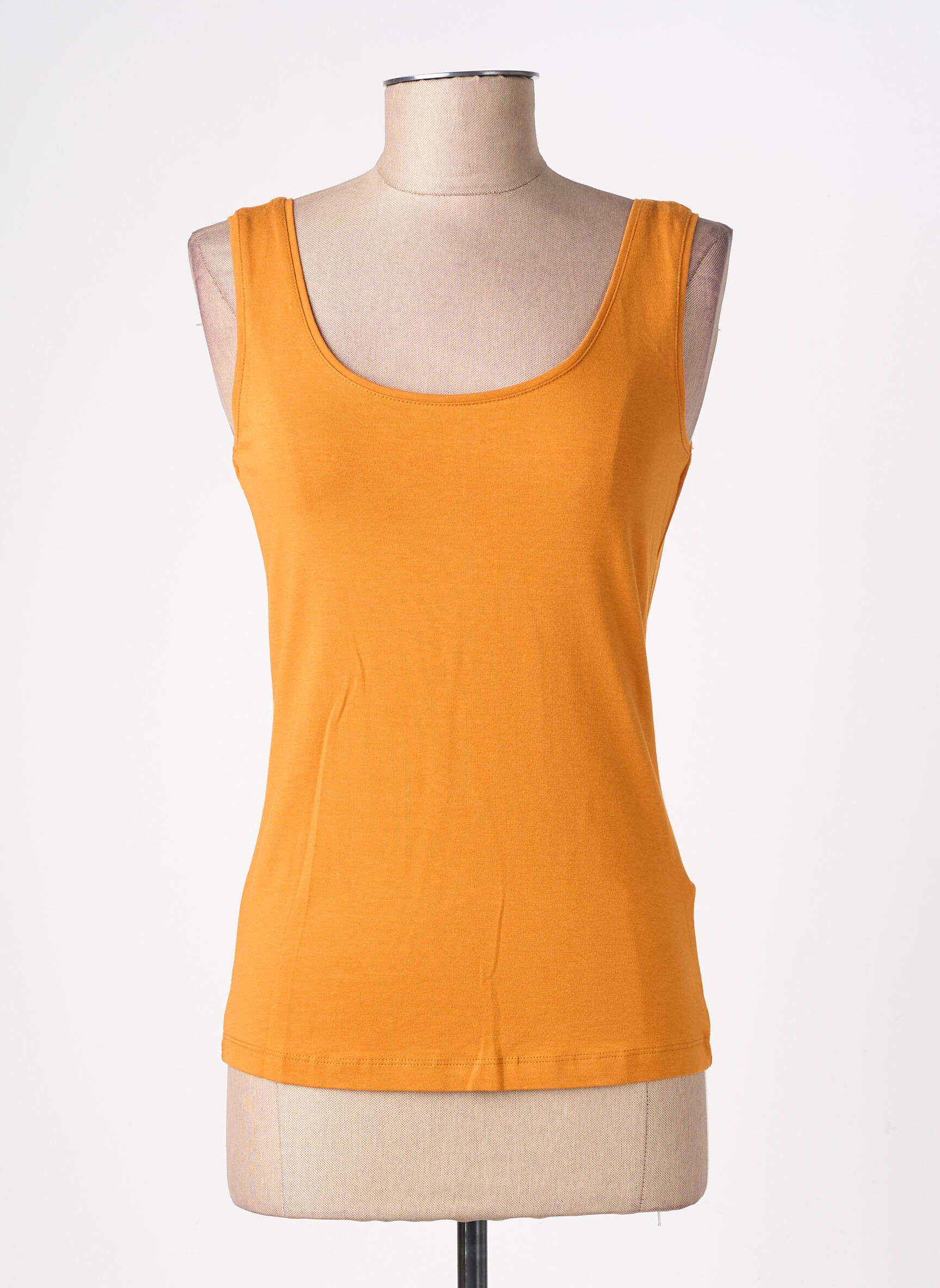Débardeur stretch sans manche jaune STREET ONE femme