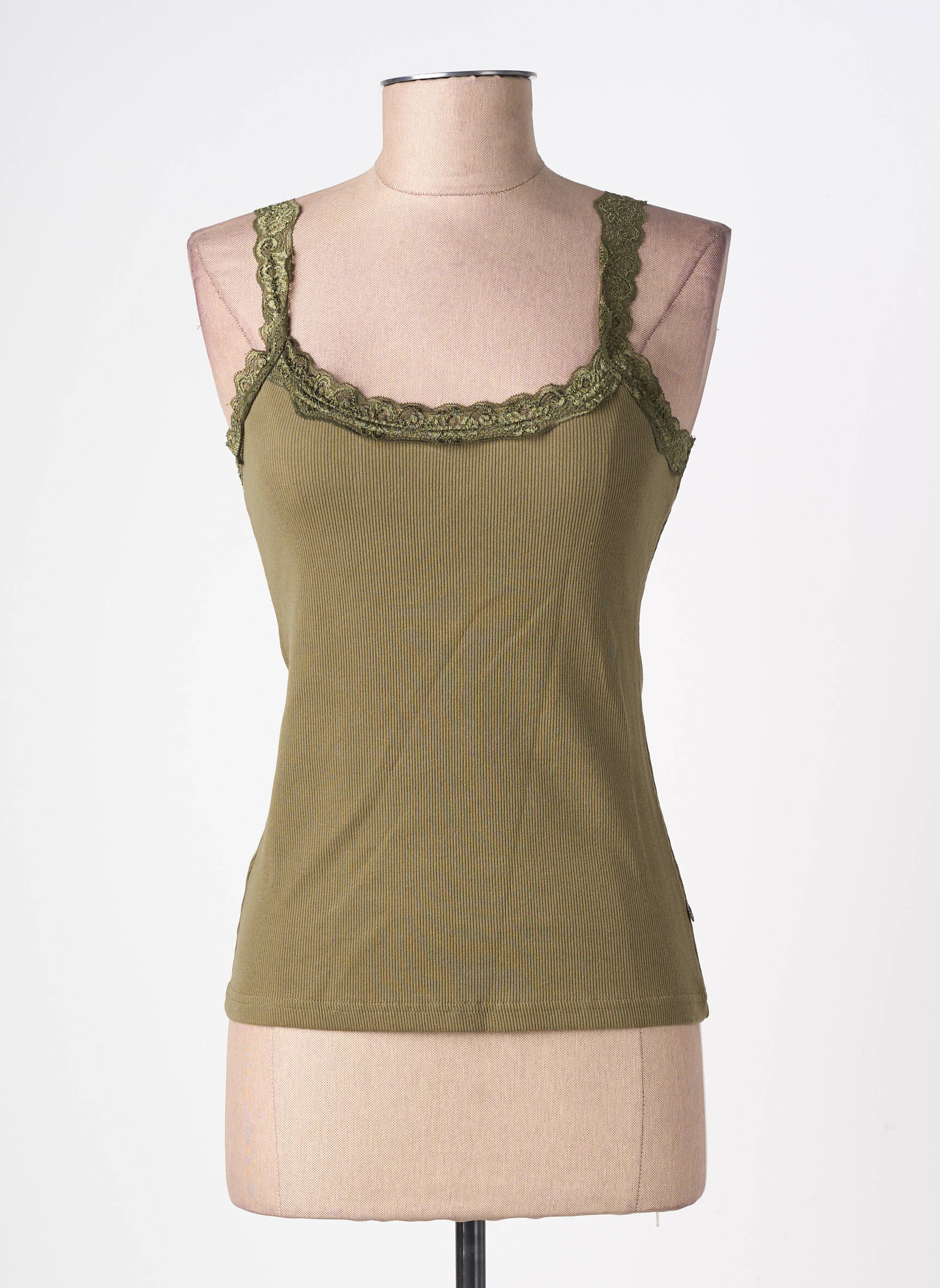 Top stretch sans manche vert fonce FREEMAN T.PORTER femme