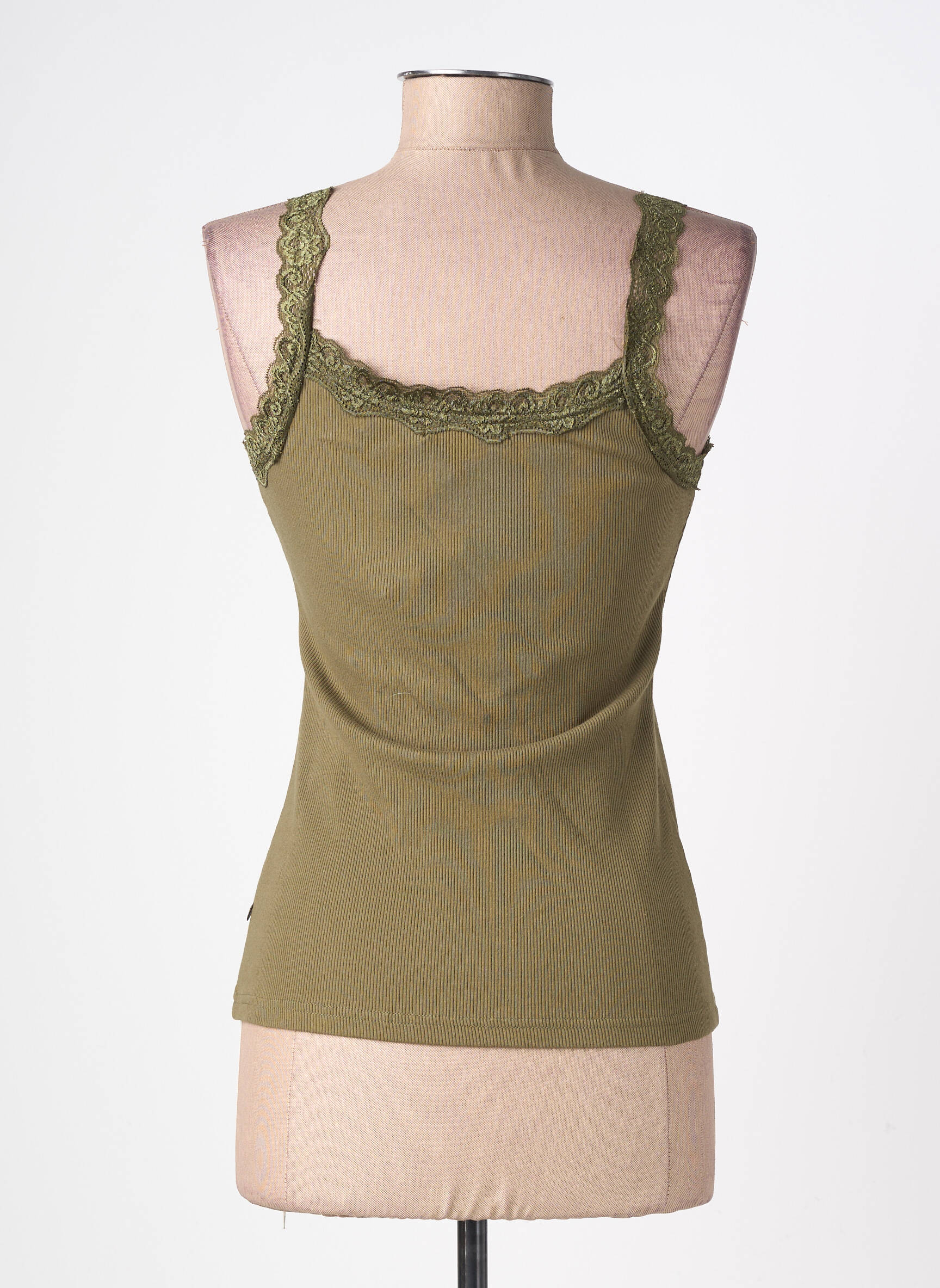 Top stretch sans manche vert fonce FREEMAN T.PORTER femme