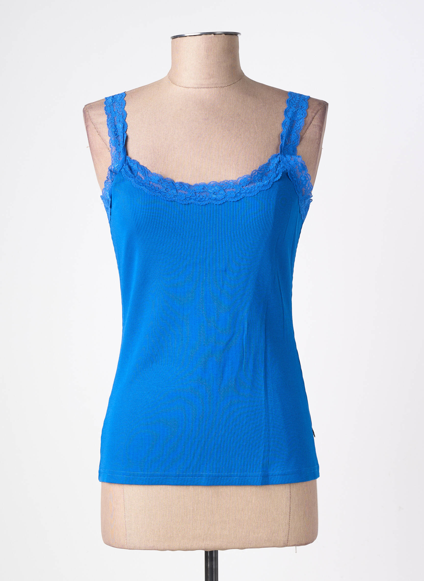 Top stretch sans manche bleu FREEMAN T.PORTER femme
