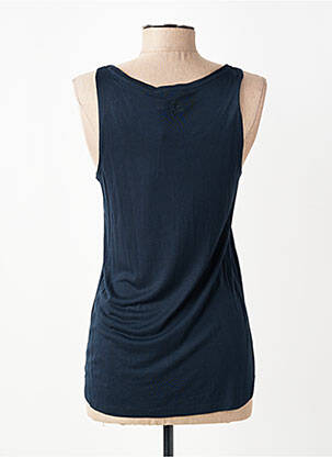 Débardeur stretch sans manche bleu SCHOOL RAG femme