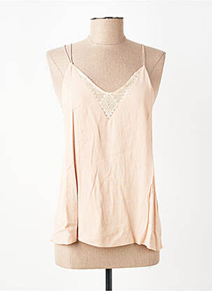 Top coupe fluide fines bretelles rose SUNCOO femme