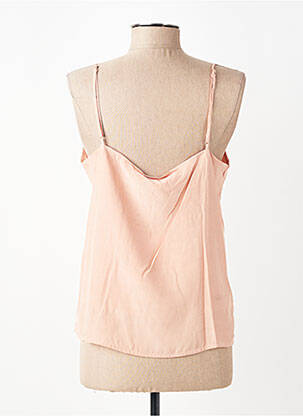 Top col carré fines bretelles rose SUNCOO femme
