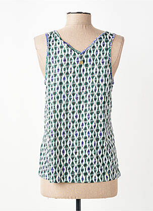 Top stretch sans manche vert LOLA ESPELETA femme