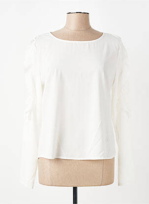 Top manches longues manches longues blanc RINASCIMENTO femme