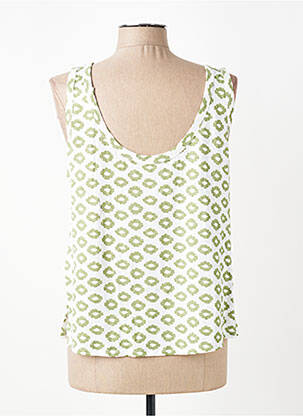 Top stretch sans manche vert MAJESTIC FILATURES femme